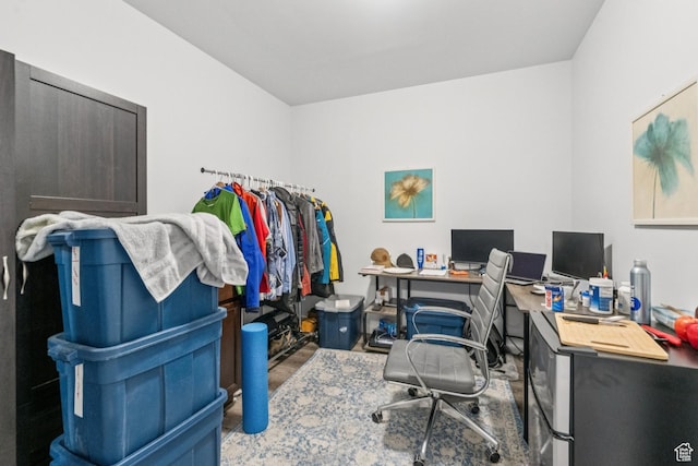 1076 S Meadow Walk Ln, Heber City, UT 84032 - office space with wood finished floors