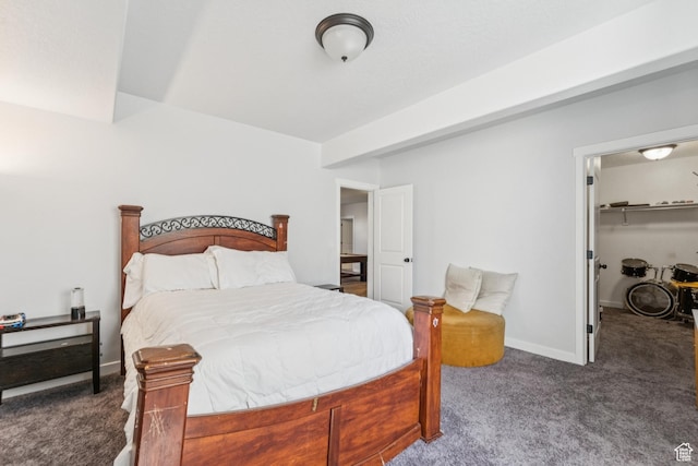 1076 S Meadow Walk Ln, Heber City, UT 84032 - carpeted bedroom with a walk in closet and baseboards