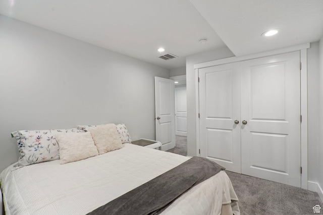 1017 W Coyote Gulch Way S Unit 117, Bluffdale, UT 84065 - carpeted bedroom with recessed lighting and a closet