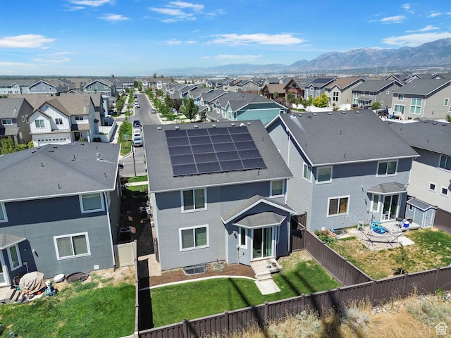 1017 W Coyote Gulch Way S Unit 117, Bluffdale, UT 84065 - aerial perspective of suburban area with a mountain backdrop