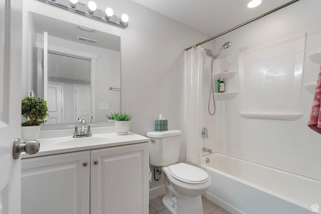 1017 W Coyote Gulch Way S Unit 117, Bluffdale, UT 84065 - bathroom with tile patterned flooring, vanity, and shower / bath combination with curtain