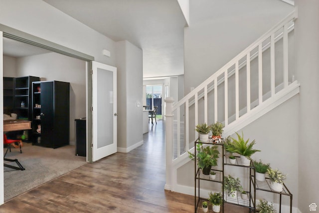 1017 W Coyote Gulch Way S Unit 117, Bluffdale, UT 84065 - entryway featuring wood finished floors and french doors