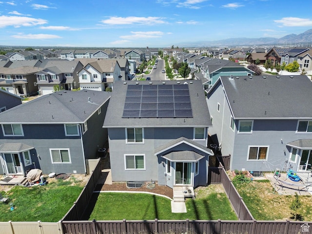 1017 W Coyote Gulch Way S Unit 117, Bluffdale, UT 84065 - aerial perspective of suburban area with a mountain backdrop