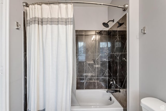 3699 S Botticelli Ct Unit C, Salt Lake City, UT 84119 - full bath featuring shower / tub combo with curtain and toilet