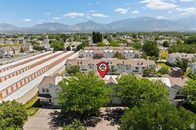 3699 S Botticelli Ct Unit C, Salt Lake City, UT 84119 - aerial view of residential area featuring a mountain backdrop