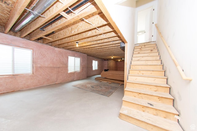 11511 S Pebble Pond Rd, South Jordan, UT 84009 - stairway featuring concrete flooring