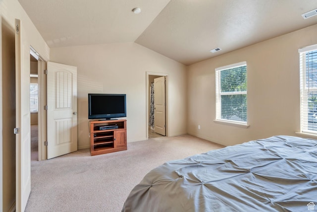52 N 1100 W, Springville, UT 84663 - bedroom with vaulted ceiling and light colored carpet