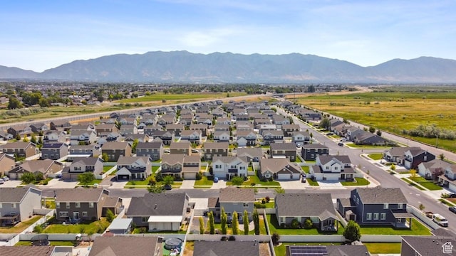 3634 S Creek Side Ln, Syracuse, UT 84075 - aerial view of residential area with a mountainous background