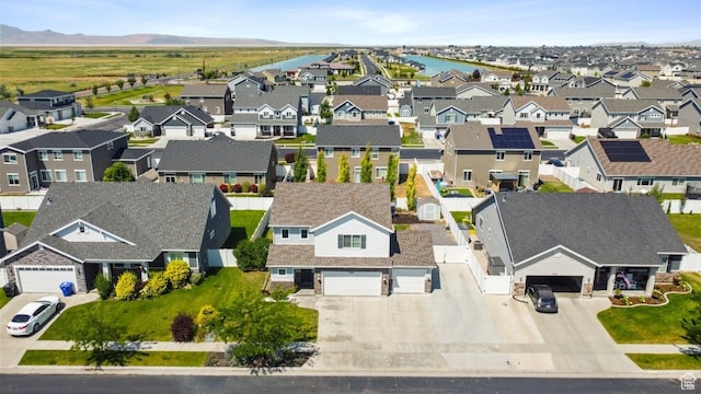 3634 S Creek Side Ln, Syracuse, UT 84075 - aerial perspective of suburban area featuring a mountainous background