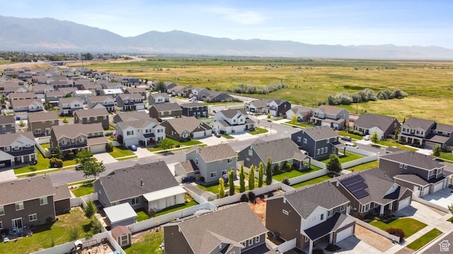 3634 S Creek Side Ln, Syracuse, UT 84075 - aerial view of residential area featuring a mountainous background