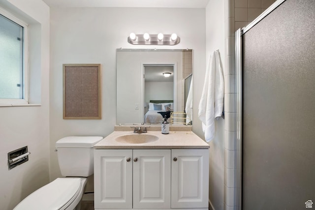 5726 S Highland Dr E, Holladay, UT 84121 - ensuite bathroom with vanity and a stall shower