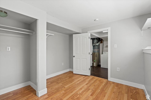 224 E 1950 S, Clearfield, UT 84015 - unfurnished bedroom featuring washer / clothes dryer and light wood-style flooring