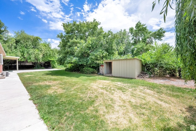 640 E 300 N, Pleasant Grove, UT 84062 - view of green lawn with a storage shed