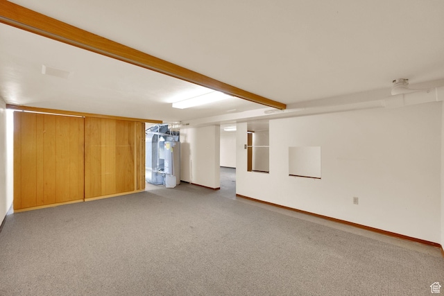 640 E 300 N, Pleasant Grove, UT 84062 - finished below grade area with electric water heater and carpet floors