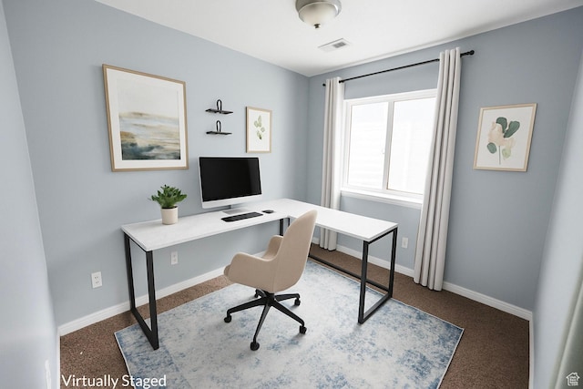 4518 Silver Spur Way, Eagle Mountain, UT 84005 - office area with carpet and baseboards