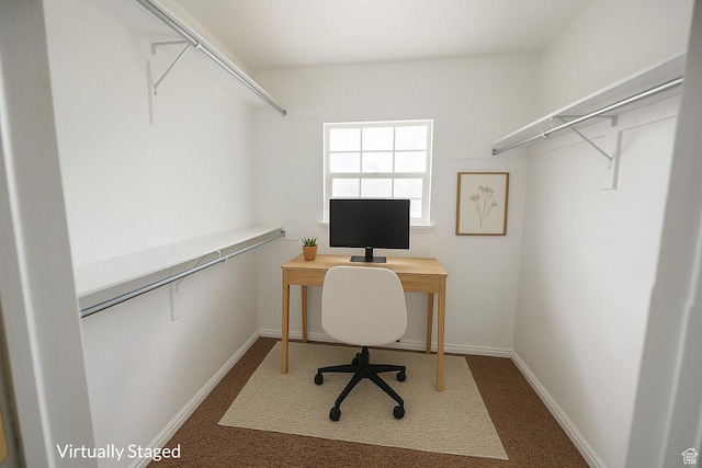4518 Silver Spur Way, Eagle Mountain, UT 84005 - home office featuring carpet floors and baseboards