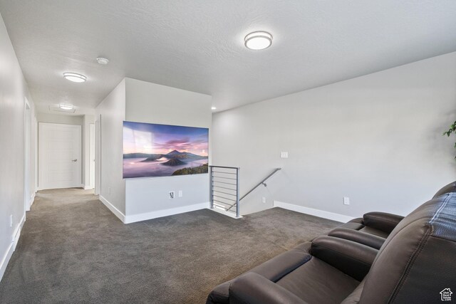 7672 N Evans Ranch Dr E, Eagle Mountain, UT 84005 - living area with dark carpet