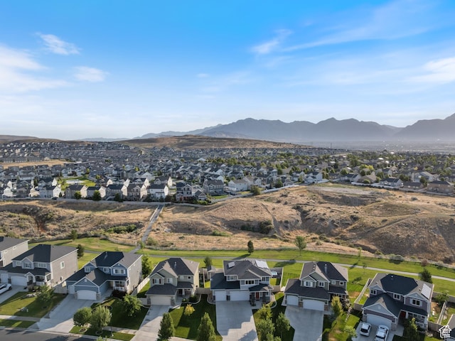 7672 N Evans Ranch Dr E, Eagle Mountain, UT 84005 - aerial overview of property's location with nearby suburban area and mountains
