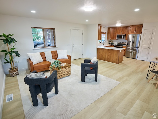 257 N 900 W, Provo, UT 84601 - living room with light wood finished floors and recessed lighting