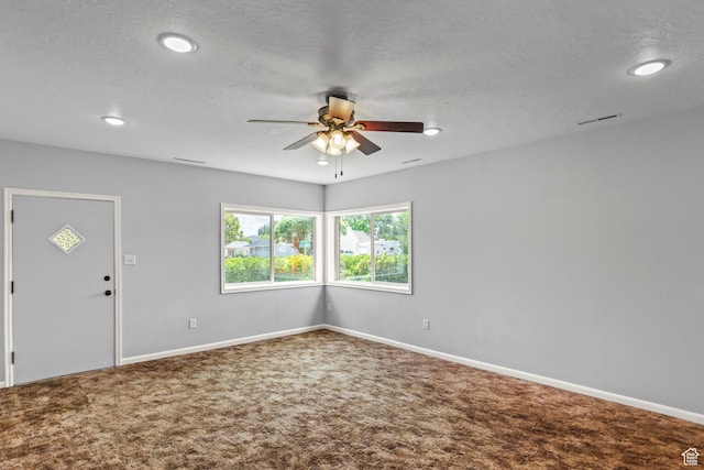 407 E 200 N, Richfield, UT 84701 - carpeted spare room with a ceiling fan and recessed lighting