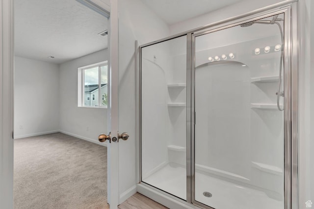 2123 N Wallflower Dr, Saratoga Springs, UT 84045 - bathroom with a shower stall and baseboards