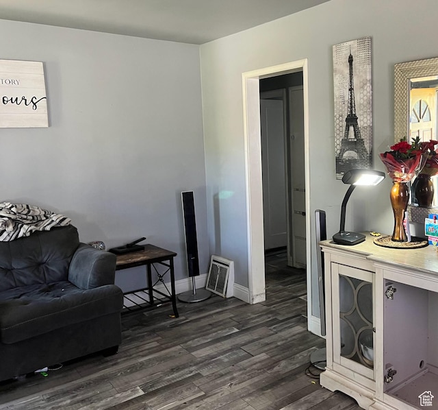 2980 S Merton Way, Magna, UT 84044 - sitting room featuring dark wood-style flooring and baseboards
