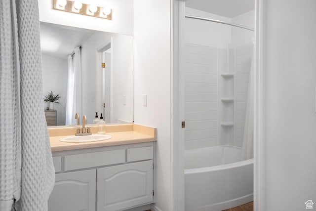 1655 Maplewood Way, St George, UT 84790 - full bath with vanity and shower / bath combination with curtain