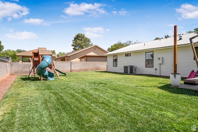 1655 Maplewood Way, St George, UT 84790 - fenced backyard with a playground
