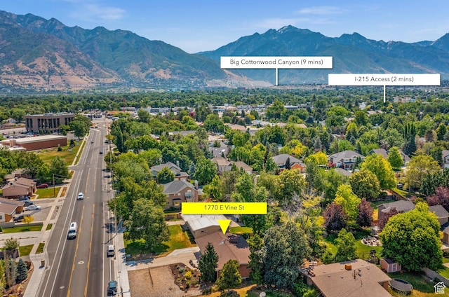 1770 E Vine St S, Salt Lake City, UT 84121 - aerial perspective of suburban area featuring a mountainous background