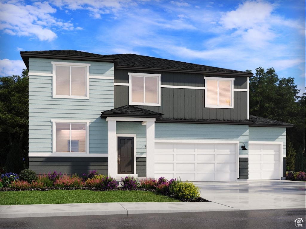 963 N 200 E Unit 0029, Santaquin, UT 84655 - view of front of house featuring an attached garage and driveway