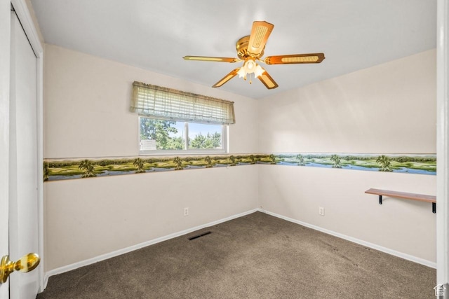 1632 Bennett St, Layton, UT 84041 - carpeted spare room with baseboards and a ceiling fan