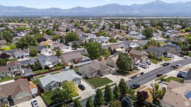 6515 S Mount Whitney Ln, West Valley City, UT 84118 - aerial view of residential area featuring mountains