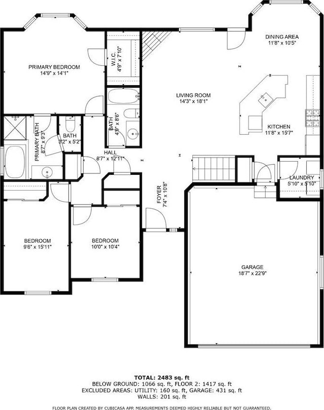 6515 S Mount Whitney Ln, West Valley City, UT 84118 - view of home floor plan