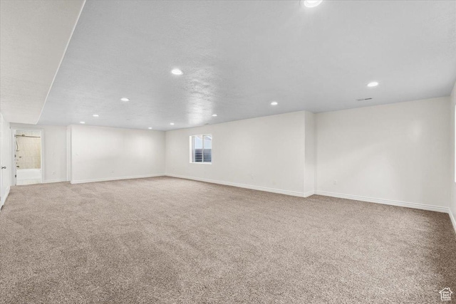 6515 S Mount Whitney Ln, West Valley City, UT 84118 - below grade area with carpet and recessed lighting