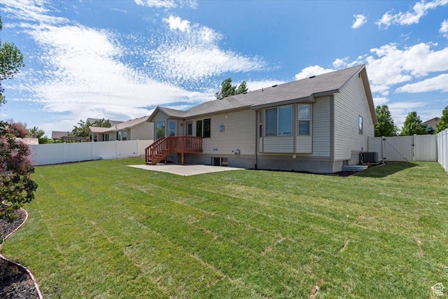 6515 S Mount Whitney Ln, West Valley City, UT 84118 - back of property featuring a gate, a patio, and a fenced backyard