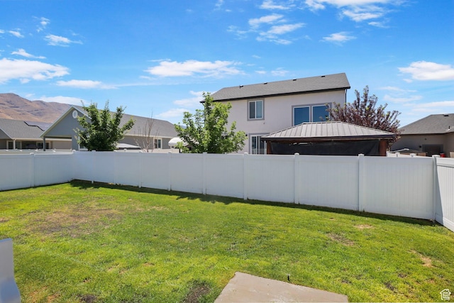 2362 E Quaking Aspen Ln, Eagle Mountain, UT 84005 - fenced backyard with a gazebo