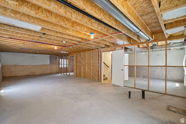 2362 E Quaking Aspen Ln, Eagle Mountain, UT 84005 - unfinished below grade area with stairway