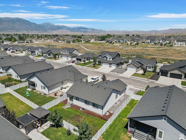 2362 E Quaking Aspen Ln, Eagle Mountain, UT 84005 - aerial view of residential area featuring mountains