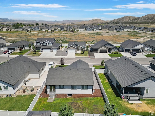 2362 E Quaking Aspen Ln, Eagle Mountain, UT 84005 - aerial perspective of suburban area featuring a mountain backdrop