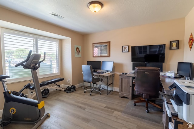594 W 5450 S, Riverdale, UT 84405 - office featuring wood finished floors and a textured ceiling