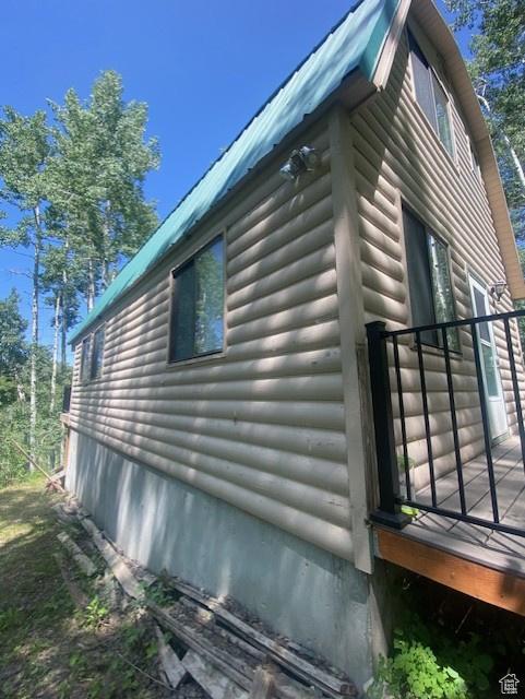 2160 S Aspen Ridge Dr, Coalville, UT 84017 - view of property exterior featuring log veneer siding