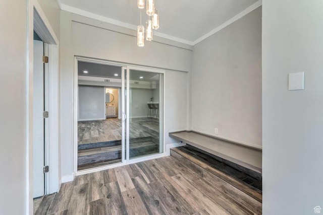 211 N 800 E, Bountiful, UT 84010 - spare room featuring wood finished floors and ornamental molding