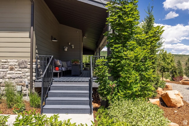 3302 Quarry Springs Dr, Park City, UT 84098 - property entrance with stone siding