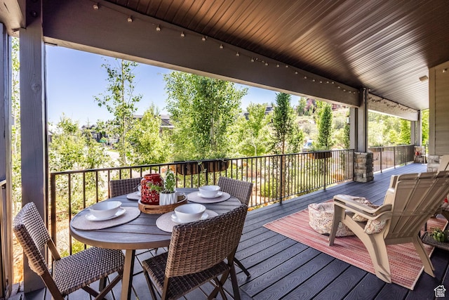 3302 Quarry Springs Dr, Park City, UT 84098 - deck featuring outdoor dining space