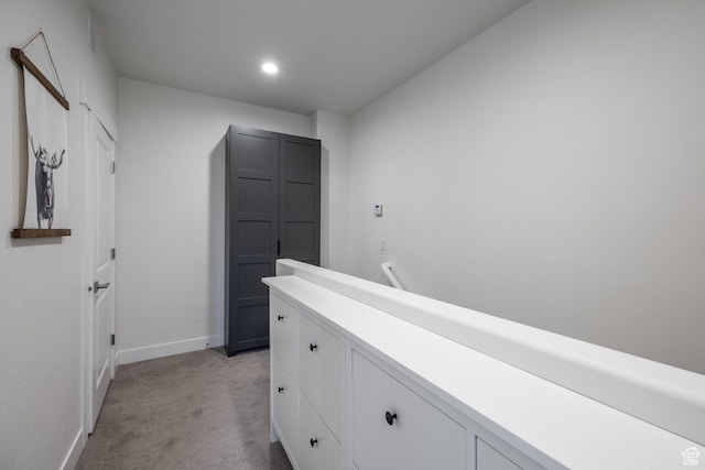 3302 Quarry Springs Dr, Park City, UT 84098 - corridor with light carpet and recessed lighting
