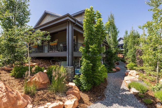 3302 Quarry Springs Dr, Park City, UT 84098 - view of side of home with a balcony