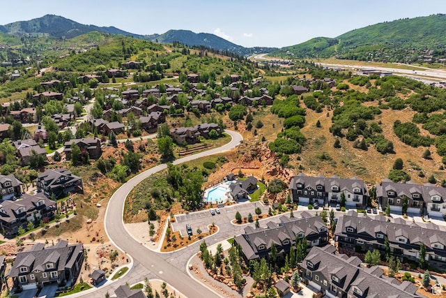 3302 Quarry Springs Dr, Park City, UT 84098 - aerial view of property's location featuring a mountainous background and nearby suburban area