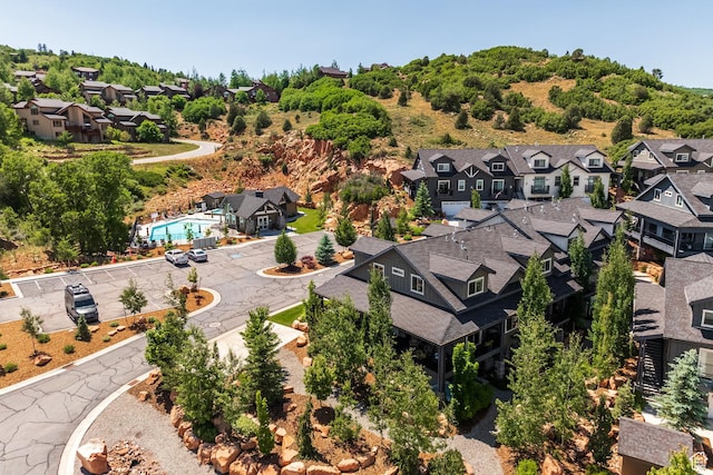 3302 Quarry Springs Dr, Park City, UT 84098 - aerial perspective of suburban area featuring a pool