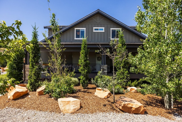 3302 Quarry Springs Dr, Park City, UT 84098 - craftsman inspired home with a porch and board and batten siding
