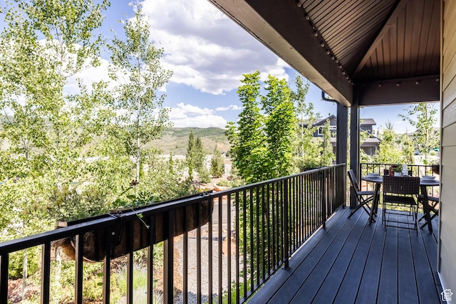 3302 Quarry Springs Dr, Park City, UT 84098 - deck featuring a mountain view